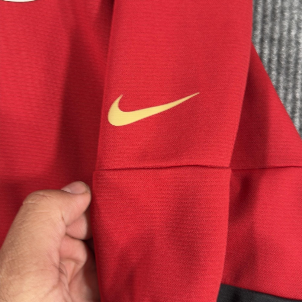 San Francisco 49ers On Field Nike Dri Fit Quarter Zip‎ Mens 2XL Red Pullover - Picture 4 of 16